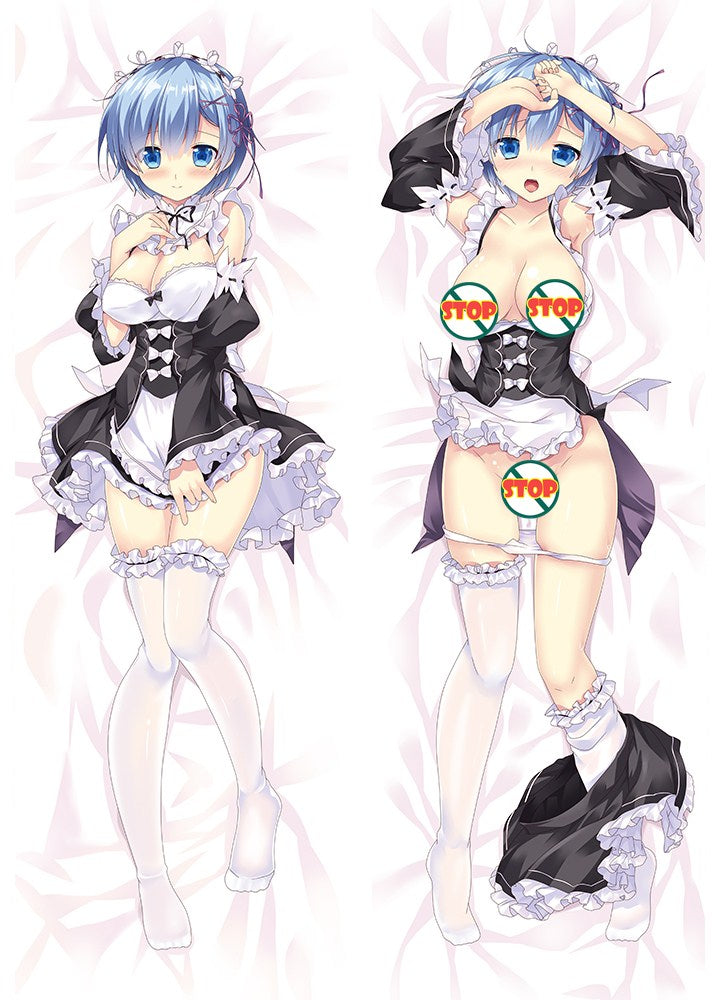 Re:Zero Rem Anime Dakimakura Pillow Cover image 0