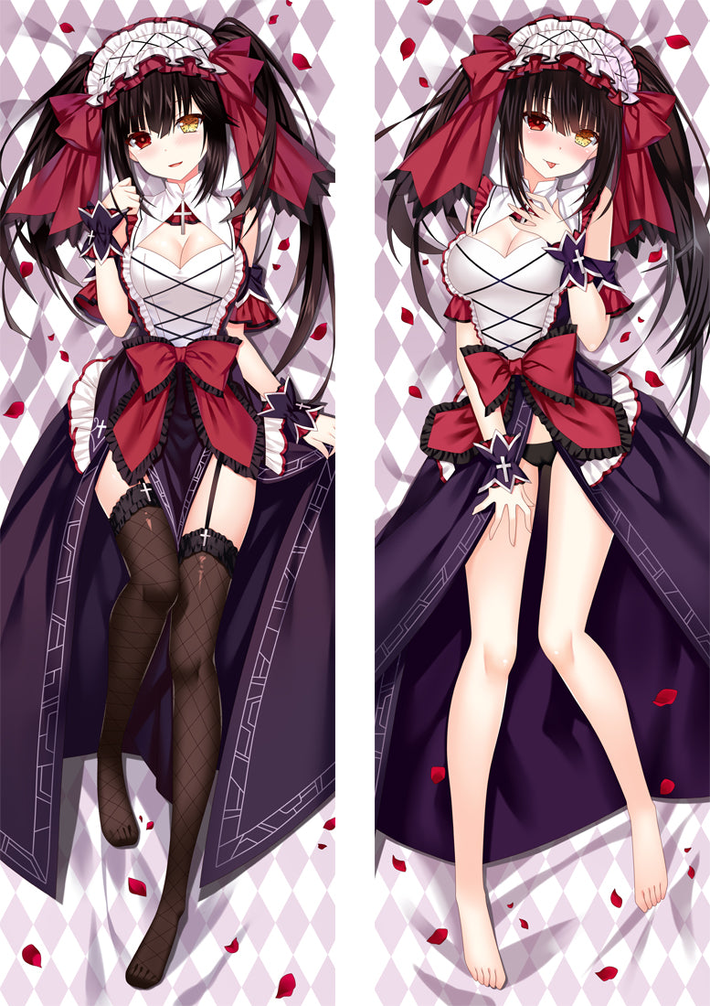 Date A Live Nightmare Tokisaki Kurumi Anime Dakimakura Pillow Cover image 0