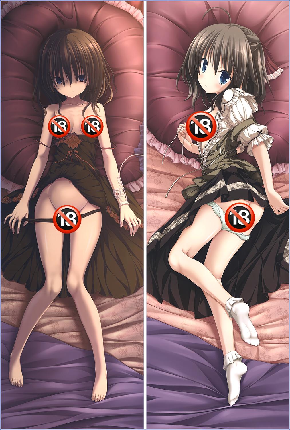 Amatsuzumi Minzuki Hotarashi with Double Sides Zipper to make love Anime Dakimakura Pillow Case image 0