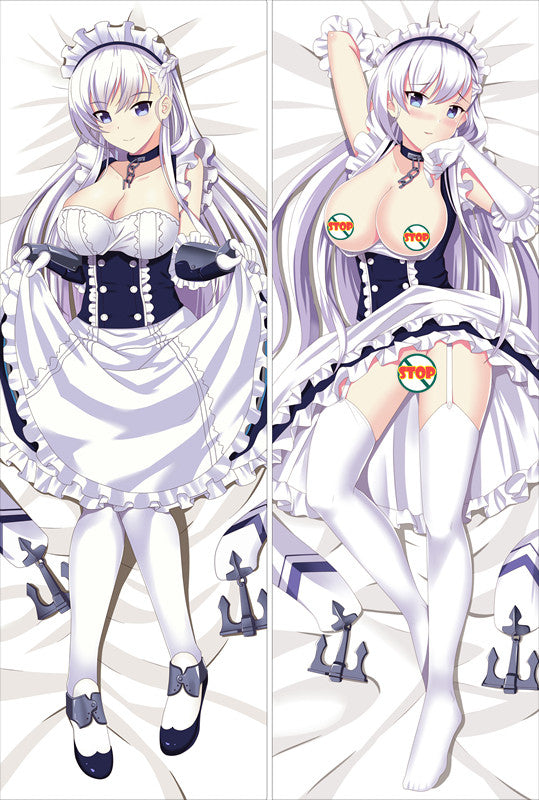Azur Lane Belfast Anime Dakimakura Pillow Cover image 0