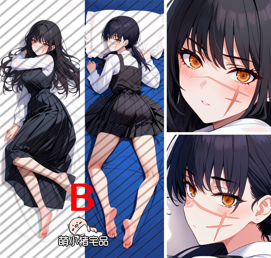 Chainsaw Man Mitaka Asa Anime Dakimakura Pillow Cover image 0