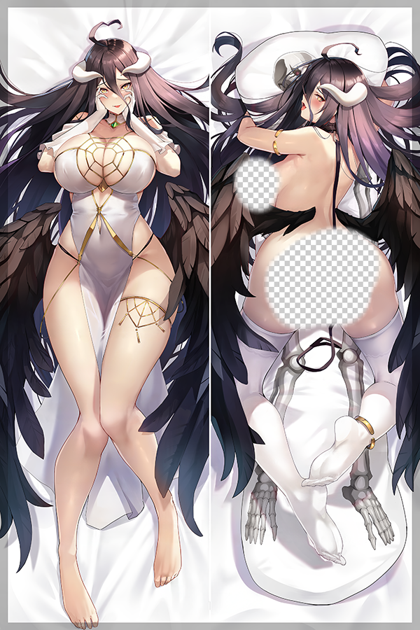Overlord Albedo Anime Dakimakura Sexy Body Pillow Cover image 0