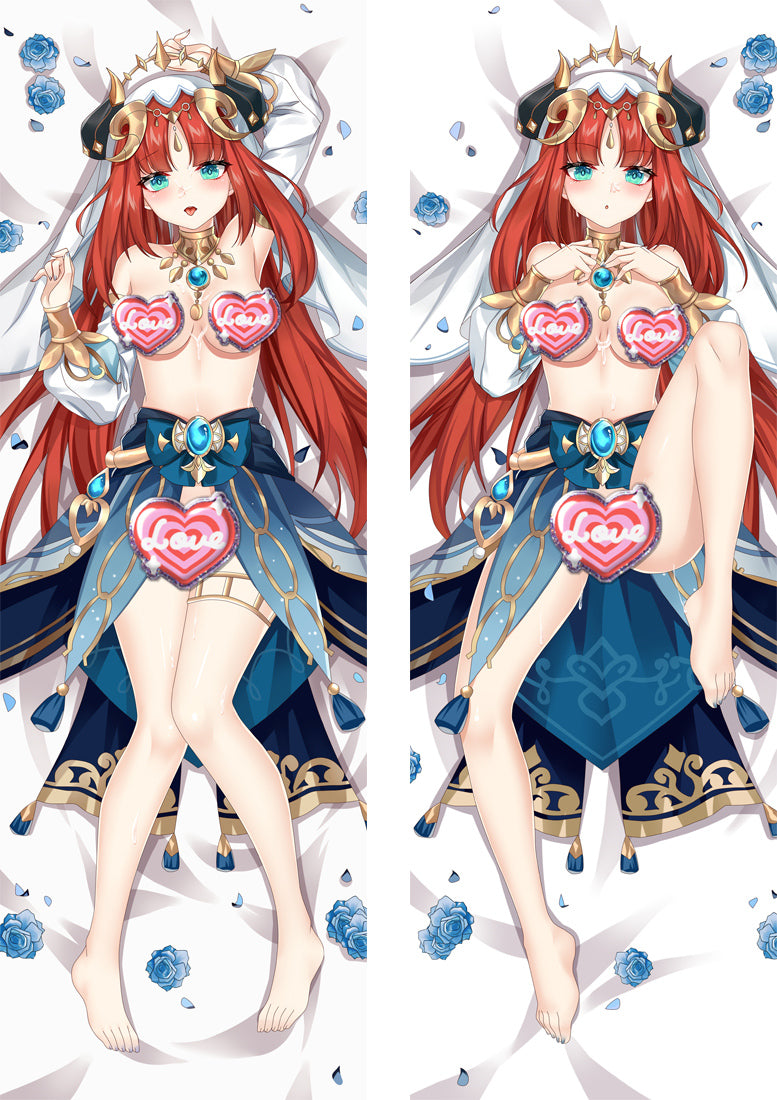 Genshin Impact Nilou Nsfw Dakimakura Body Pillow Cover image 0