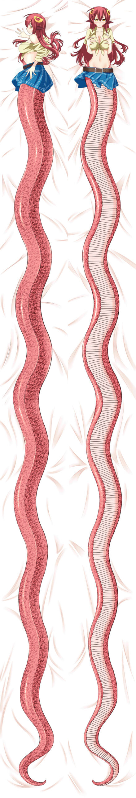 Monster Musume No Iru Nichijou Miia 7 Meter 50 x 700cm Anime Dakimakura Pillow Cover image 0