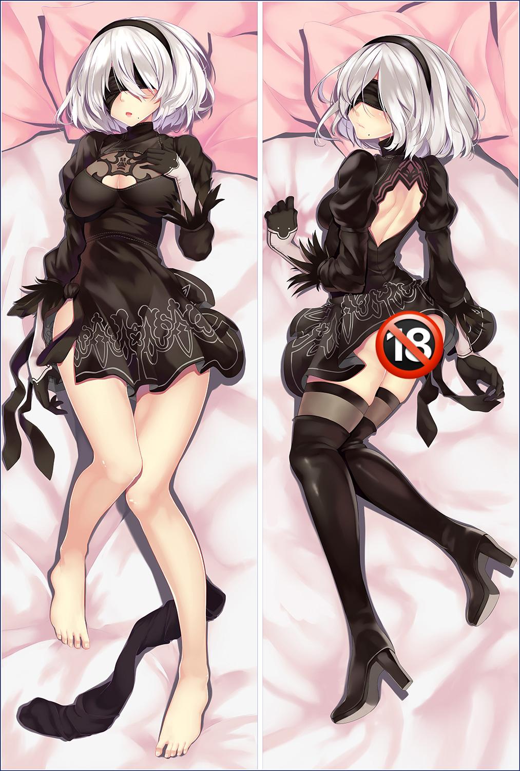 Nier: Automata Toby with Double Sides Zipper To Make Love Anime Dakimakura Pillow Case image 0
