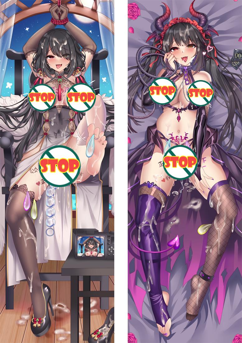 Date A Live Tokisaki Kurumi Anime Hentai Dakimakura Pillow Cover image 0