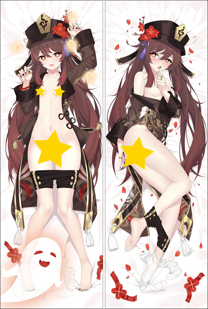 Hu Tao Nsfw Anime Body Pillow Cover - Genshin Impact image 0
