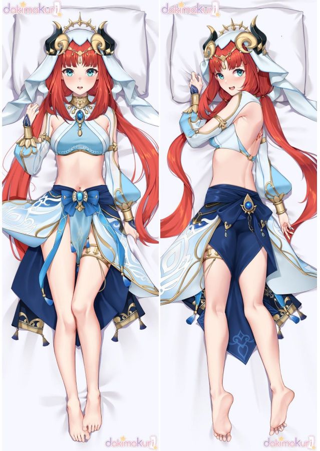 Genshin Impact Layla Anime Dakimakura Body Pillow Cover image 0