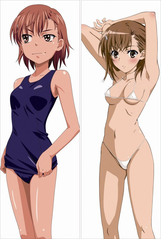 A Certain Scientific Railgun Mikoto Misaka Anime Dakimakura Body Pillow Cover image 0