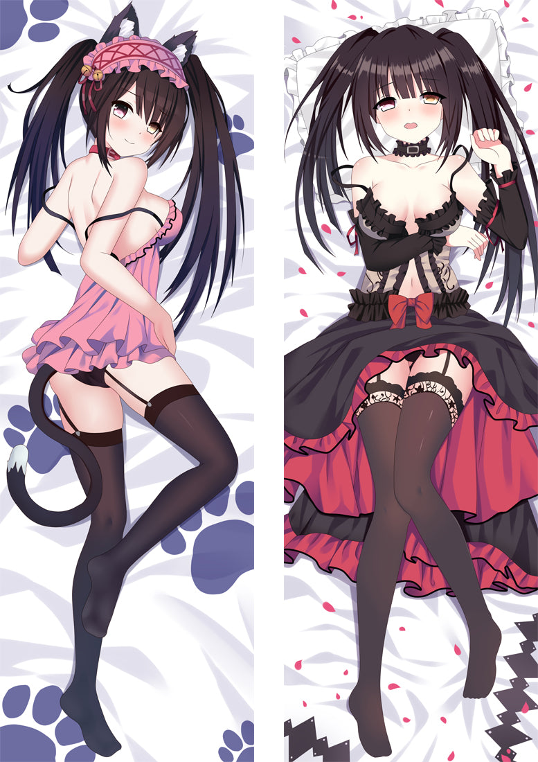 Date A Live Tokisaki Kurumi Waifu Anime Sexy Dakimakura Pillow Cover image 0
