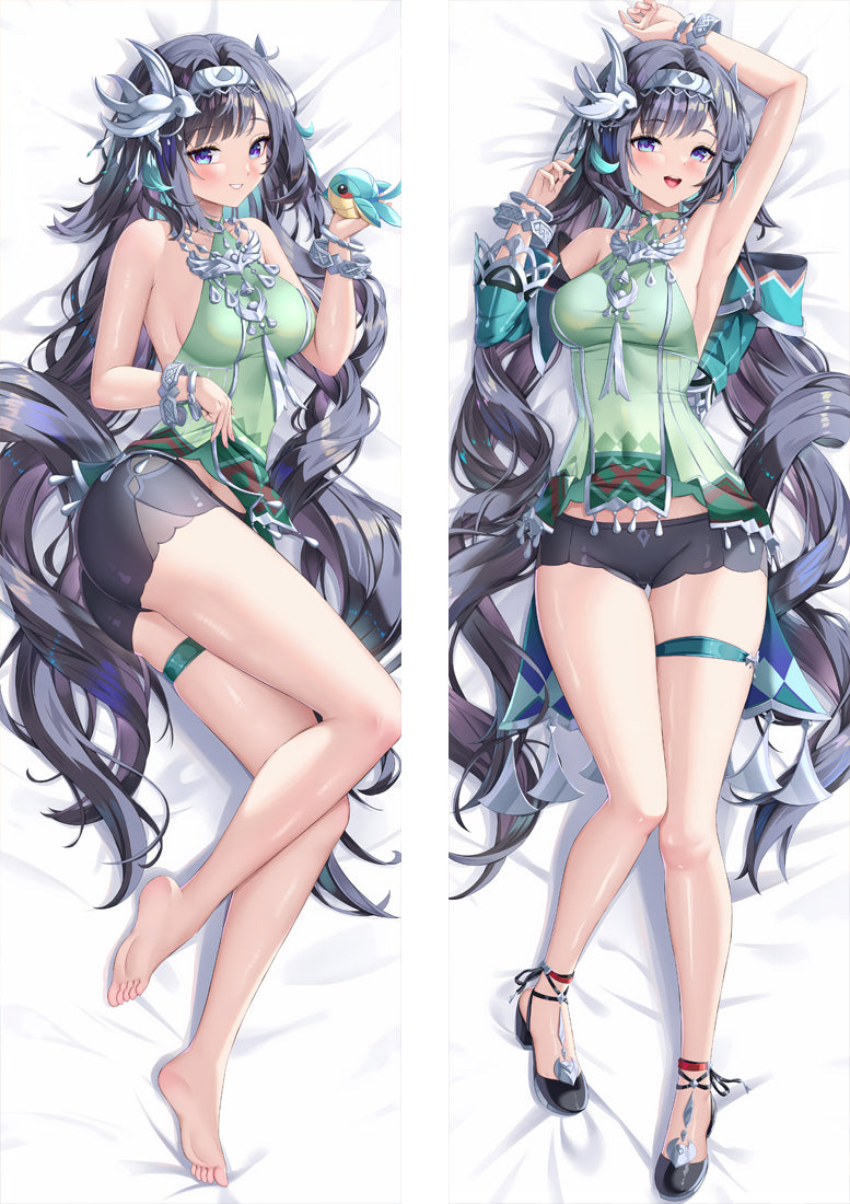 Genshin Impact Lan Yan Anime Dakimakura Girl Body Pillow Cover image 0