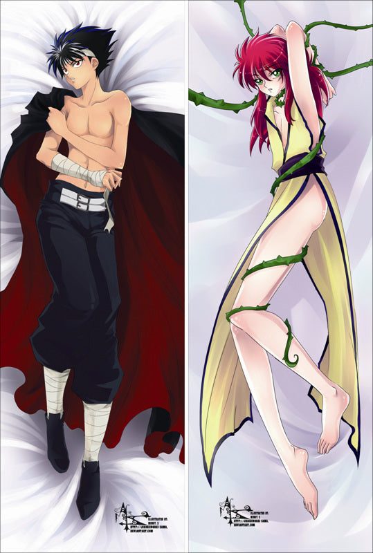 Yu Yu Hakusho Hiei Anime Dakimakura Anime Dakimakura Body Pillow Case image 0