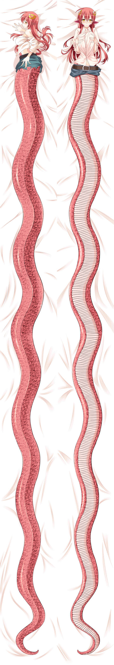 Monster Musume No Iru Nichijou Miia 7 Meter 50 x 700cm Anime Dakimakura Pillow Cover image 0