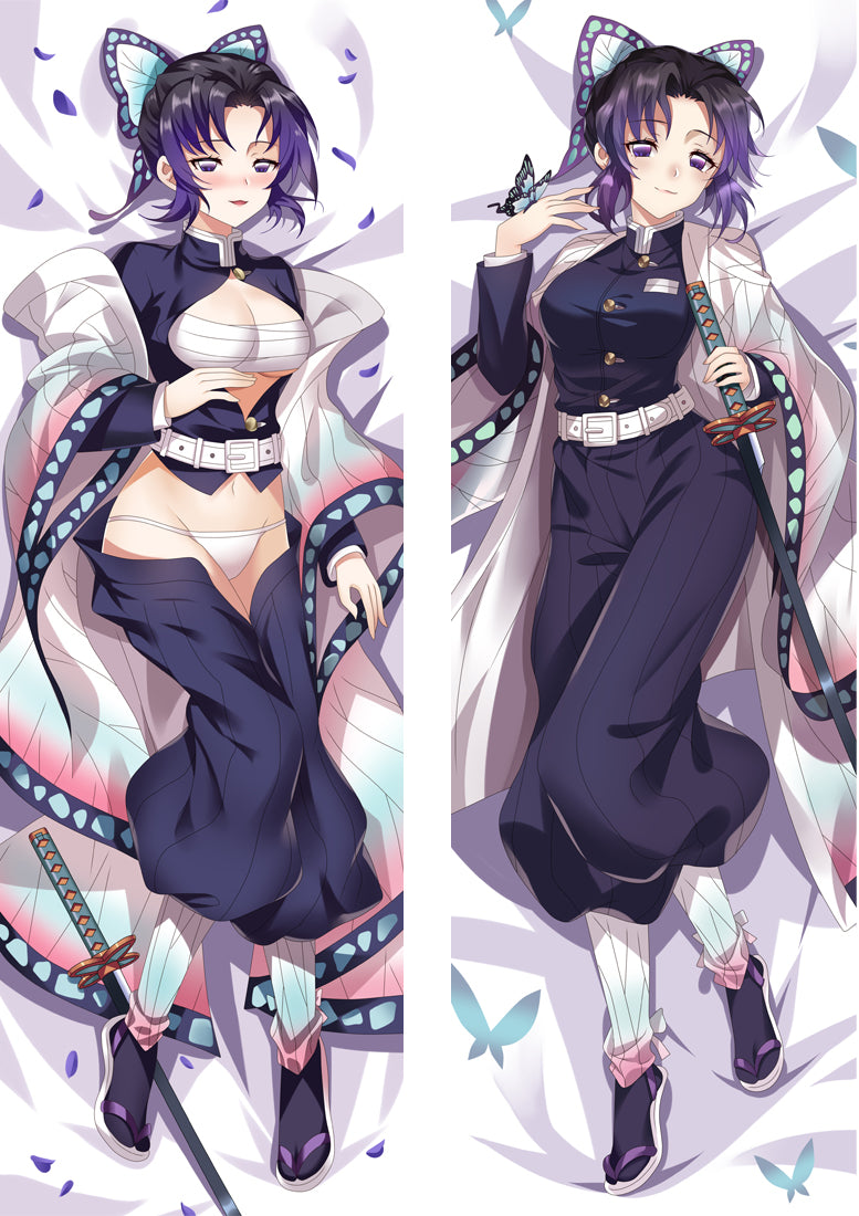 Demon Slayer: Kimetsu no Yaiba Kochou Shinobu Anime Dakimakura Body Pillow Cover image 0