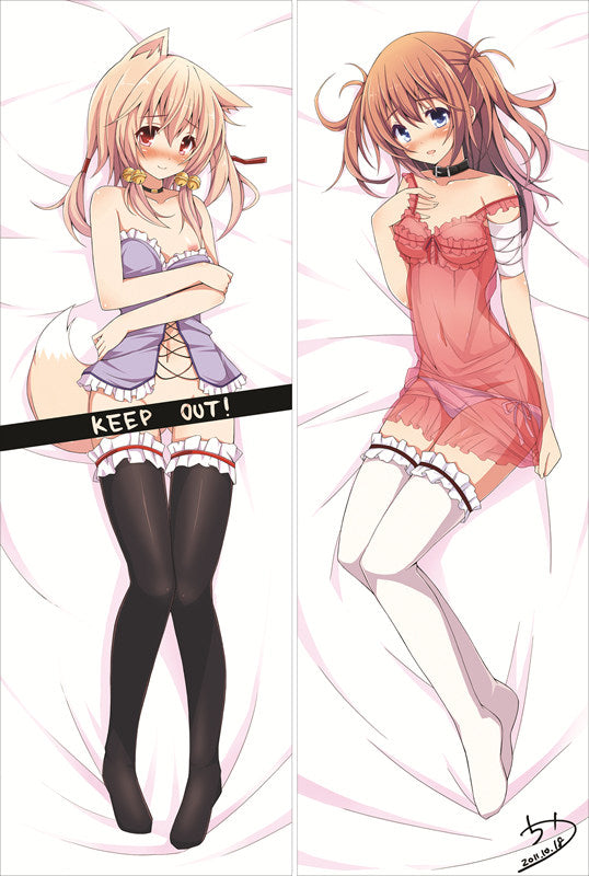 Animal Ears Censored Gin (Silver) Loli See Through Anime Dakimakura Body Pillow Cover image 0