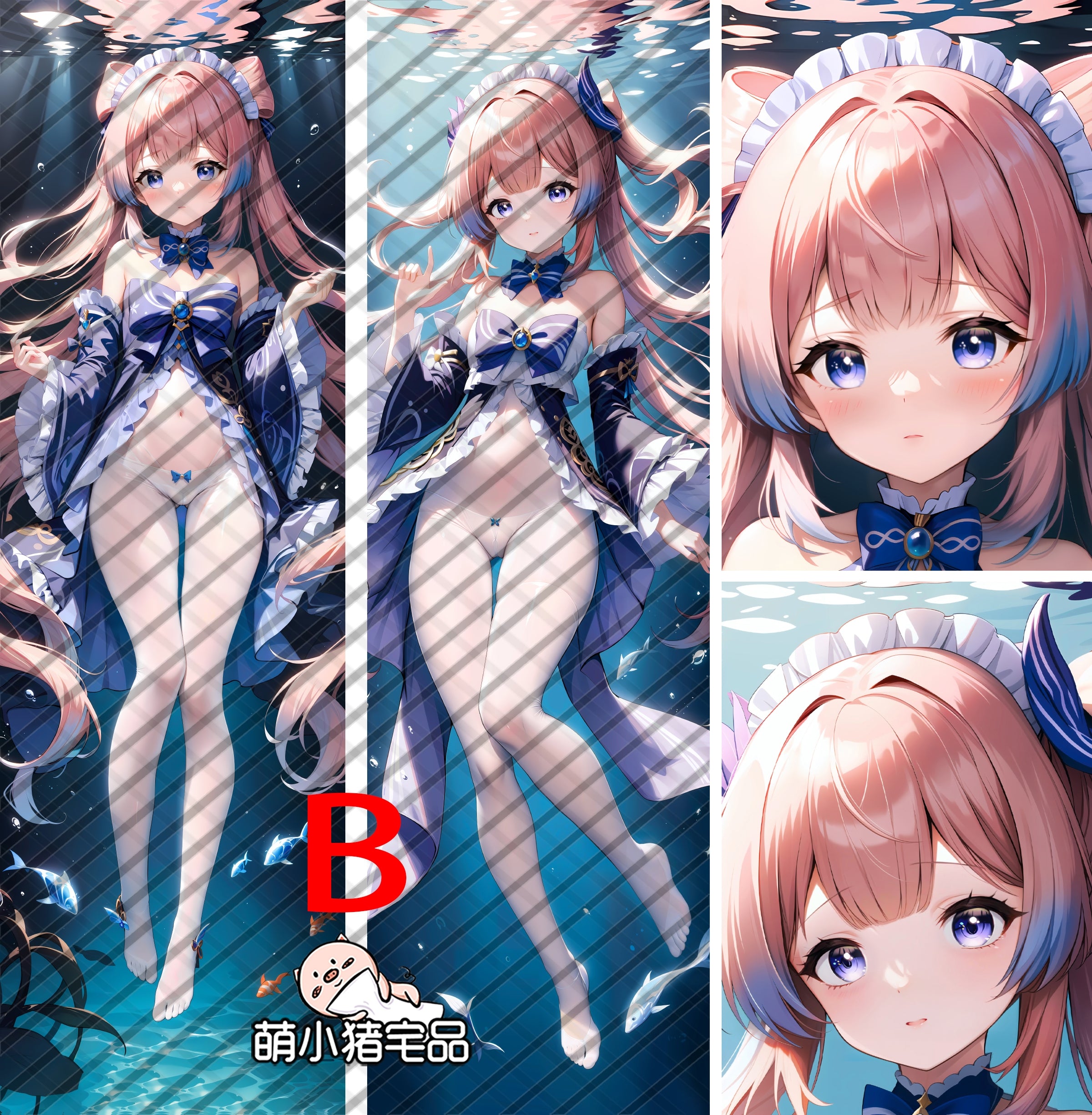 Genshin Impact Sangonomiya Kokomi Anime Dakimakura Sexy Pillow Cover image 0