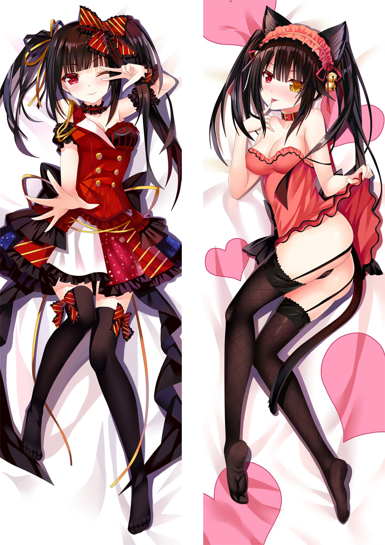 Date A Live Tokisaki Kurumi Nightmare Anime Dakimakura Body Pillow Cover image 0
