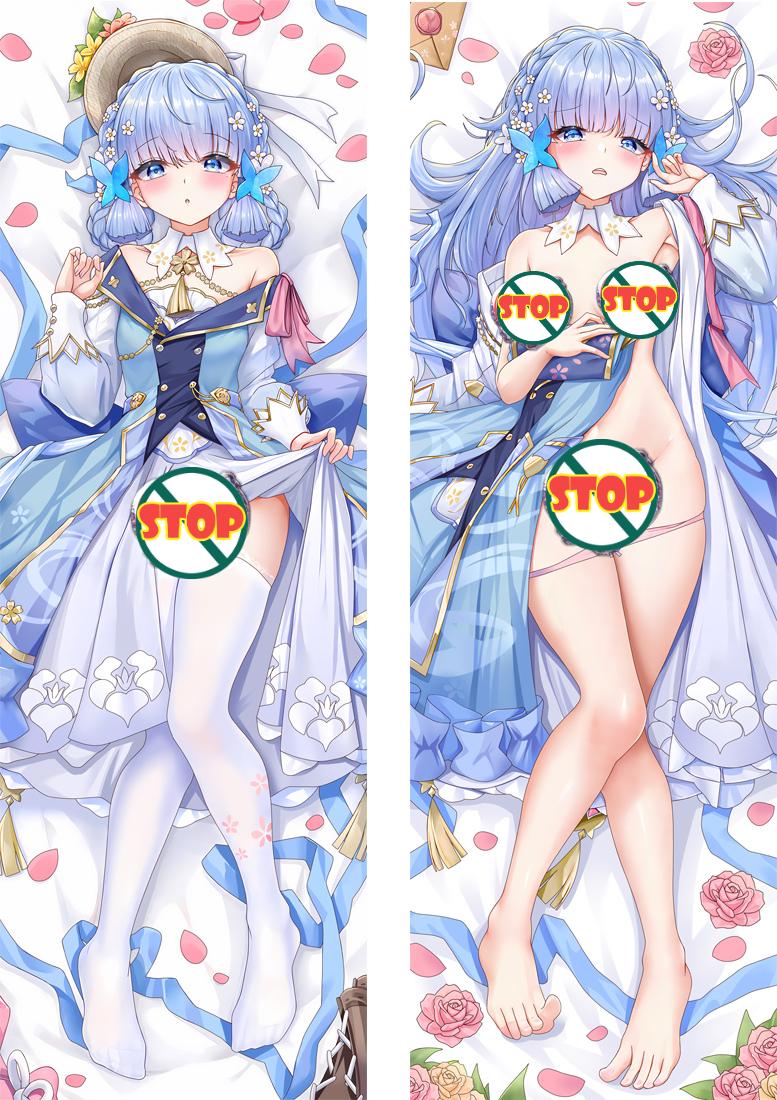 Genshin Impact Kamisato Ayaka Anime Dakimakura Sexy Body Pillow Cover image 0