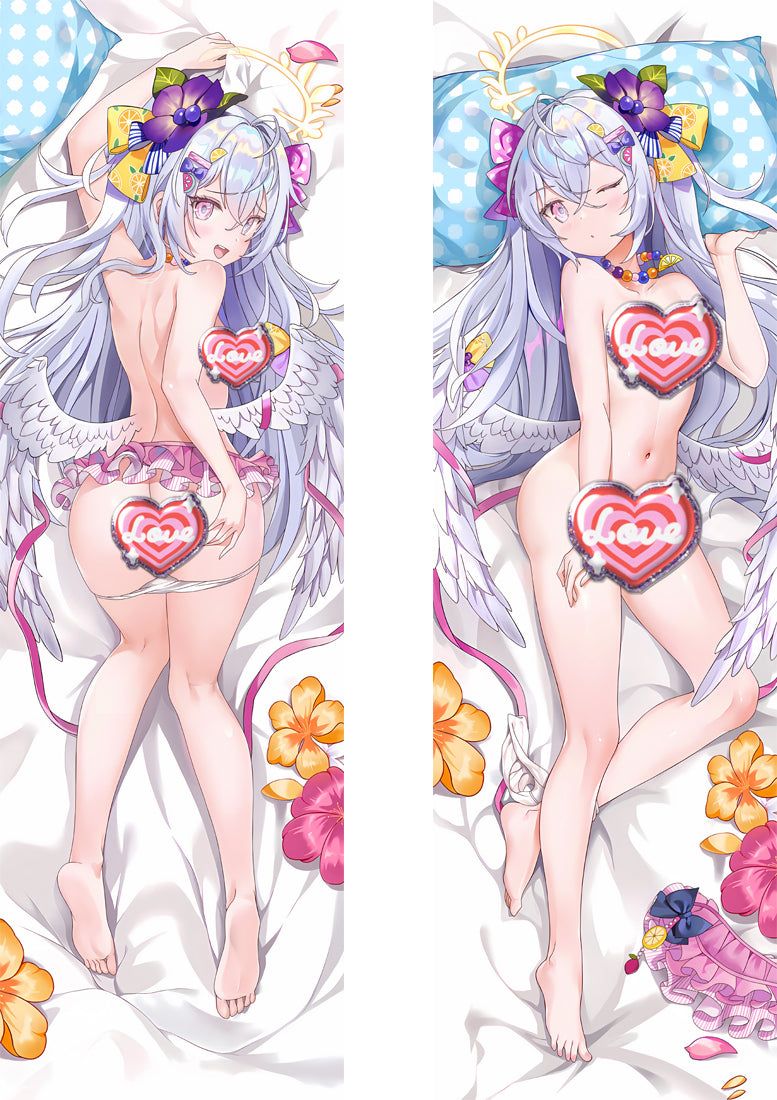Blue Archive Shirasu Azusa with Double Sides Zipper to make love Anime Dakimakura Pillow Case image 0