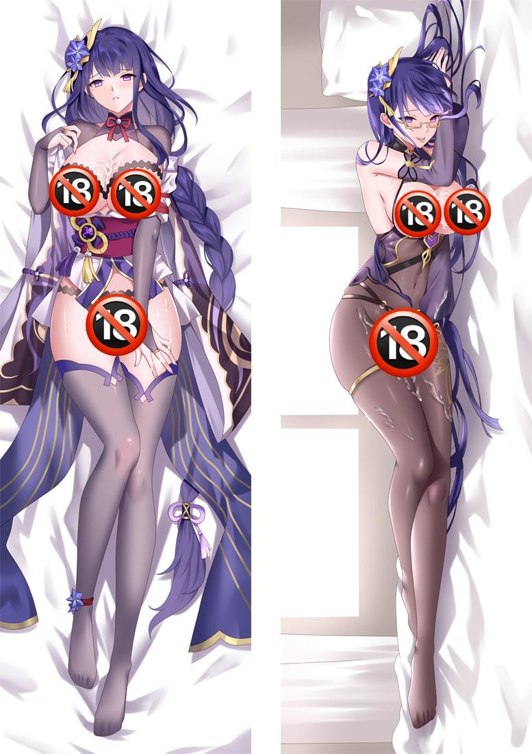 Genshin Impact Raiden Shogun Baal Hentai Dakimakura Pillow Cover image 0