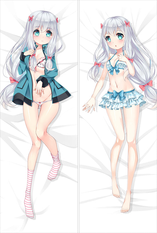 Anime Eromanga Sensei Izumi Sagiri Dakimakura Body Otaku Pillow Case Hugging image 0