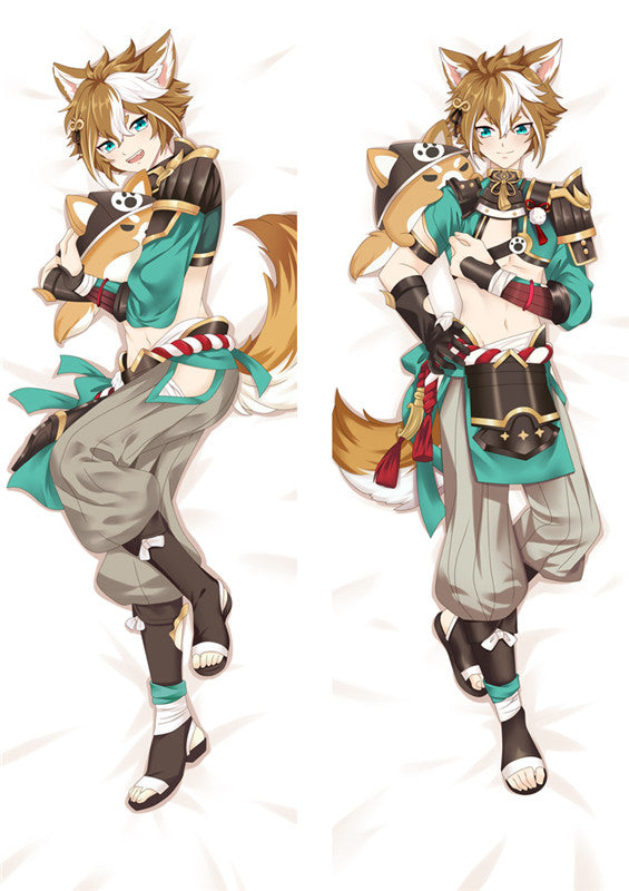 Genshin Impact Gorou Dakimakura Body Pillow Case image 0