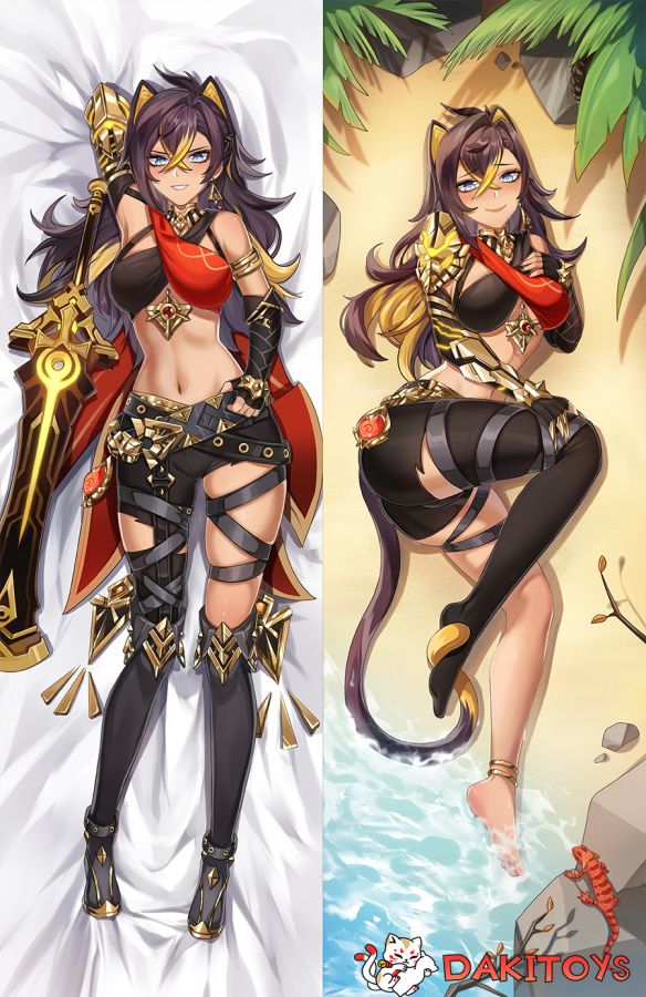 Genshin Impact Dehya Anime Dakimakura Sexy Body Pillow Cover image 0