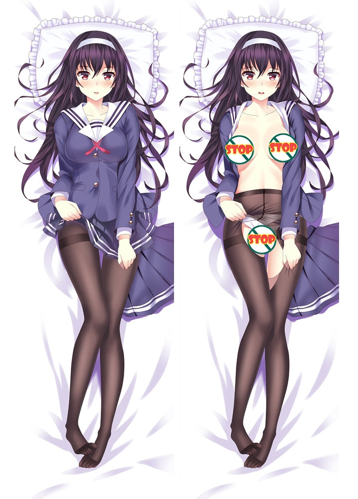 Saekano: How to Raise a Boring Girlfriend Anime Girl Dakimakura Utaha Kasumigaoka Hugging Body Pillow Case Cover image 0