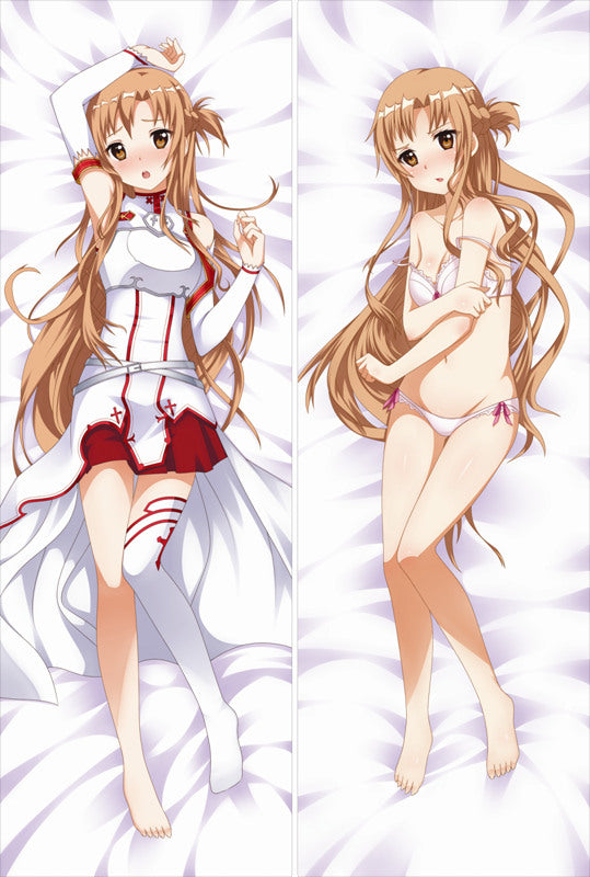 Sword Art Online Asuna Yuuki Anime Dakimakura Body Pillow Cover image 0