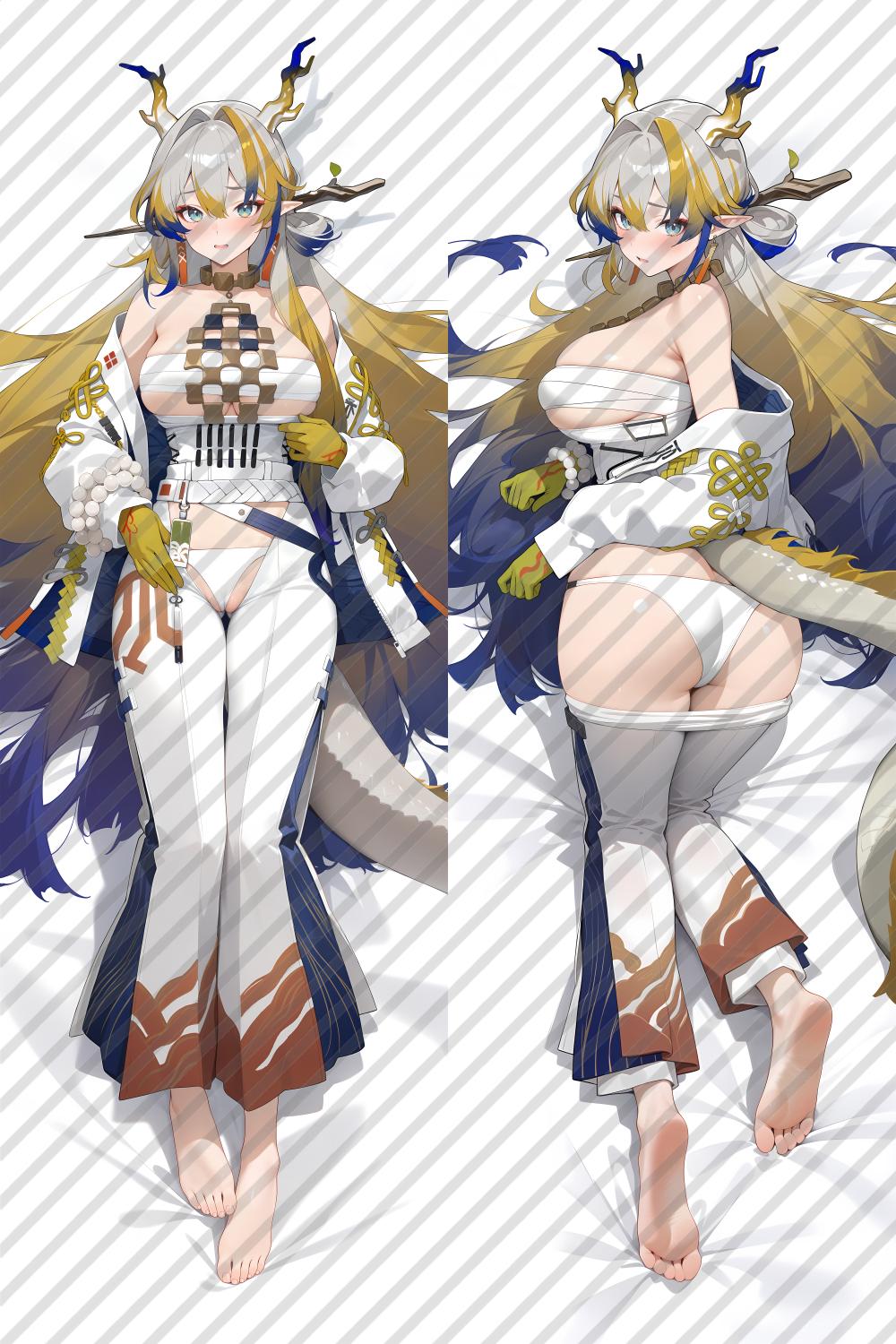 Arknights Shu Anime Dakimakura Girl Body Pillow Cover image 0