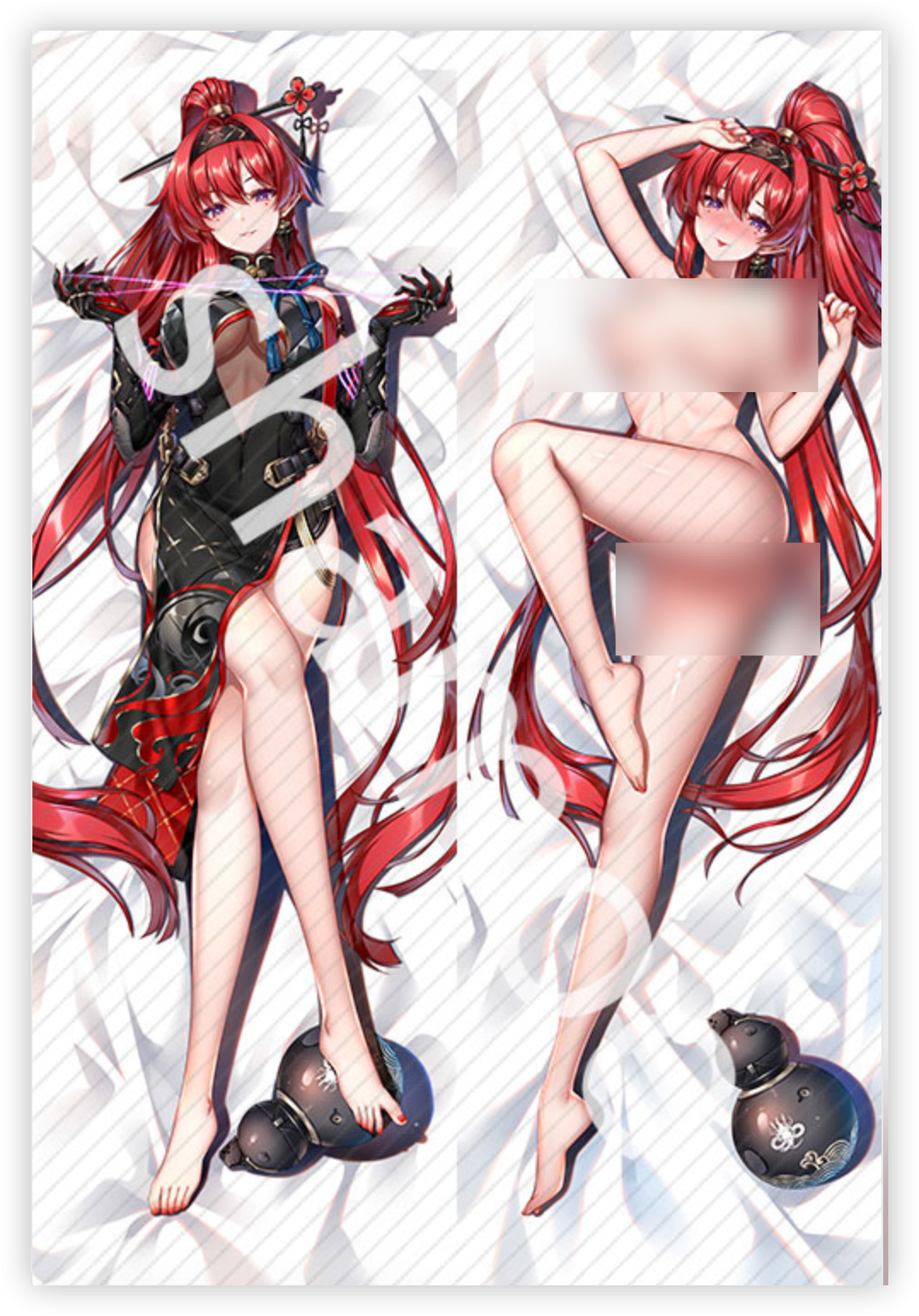 Wuthering Waves Yinlin Anime Dakimakura Naked Body Pillow Cover image 0