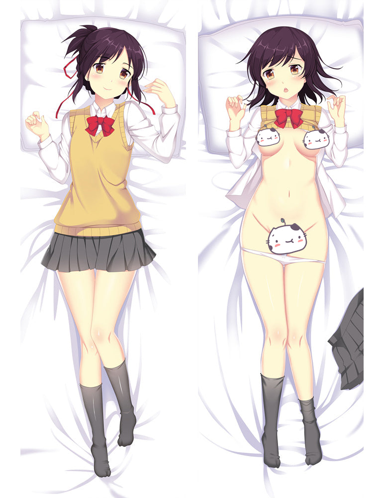 Your Name Mitsuha Miyamizu Anime Dakimakura Pillow Cover image 0