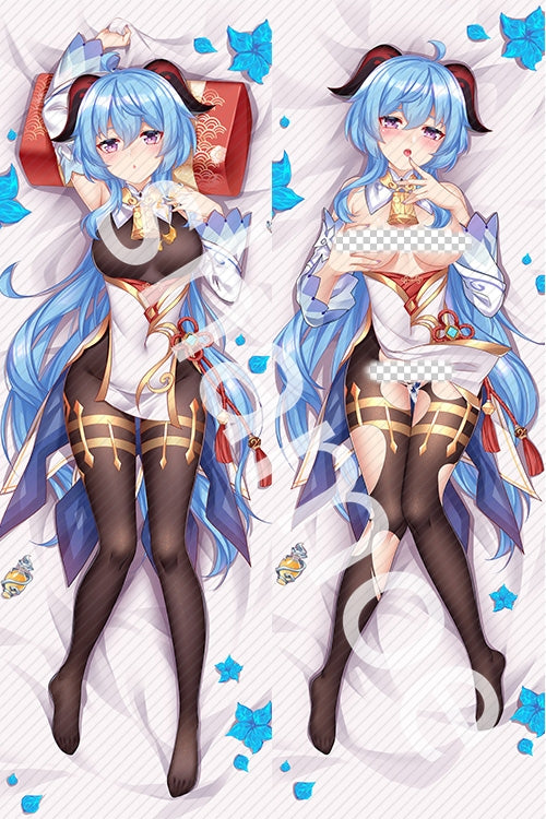 Genshin Impact Ganyu Anime Dakimakura Girl Pillow Cover image 0