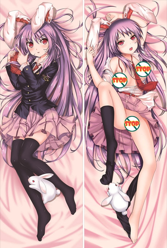 TouHou ProjectReisen Udongein Inaba Anime Dakimakura Waifu Pillow Case image 0