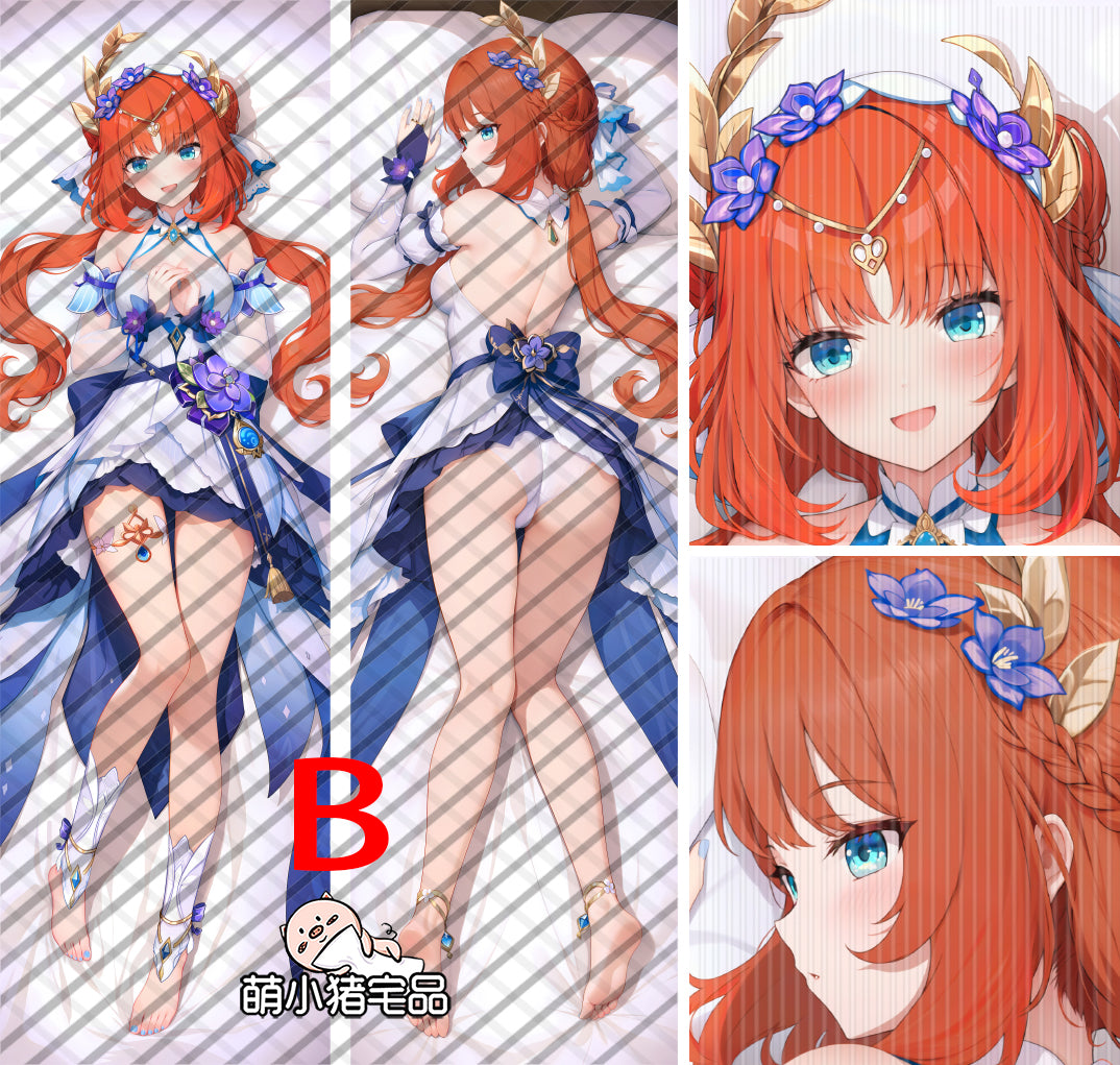 Genshin Impact Nilou Anime Dakimakura Girl Body Pillow Cover image 0