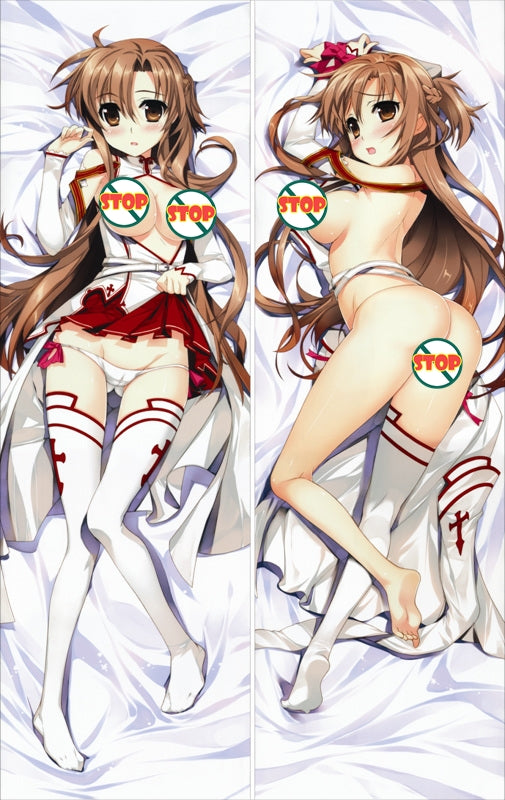 Sword Art Online Asuna Yuuki Anime Dakimakura Body Pillow Cover image 0