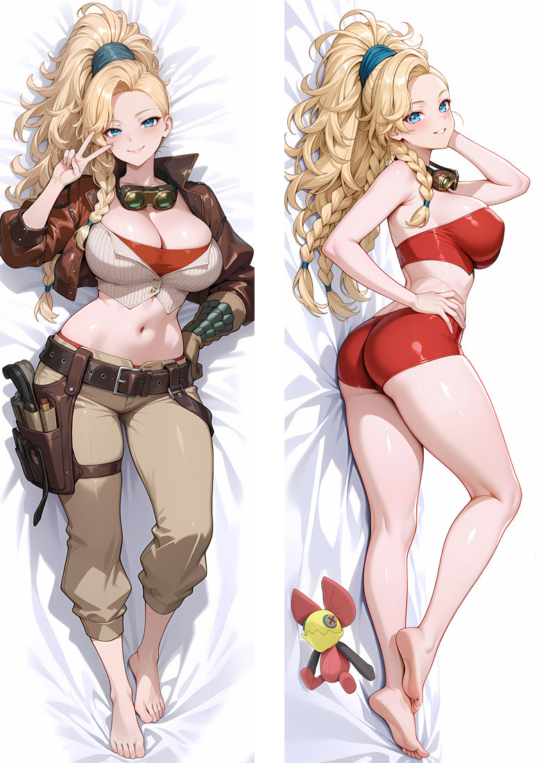 Monster Hunter Wilds Alma Anime Dakimakura Body Pillow Cover image 0
