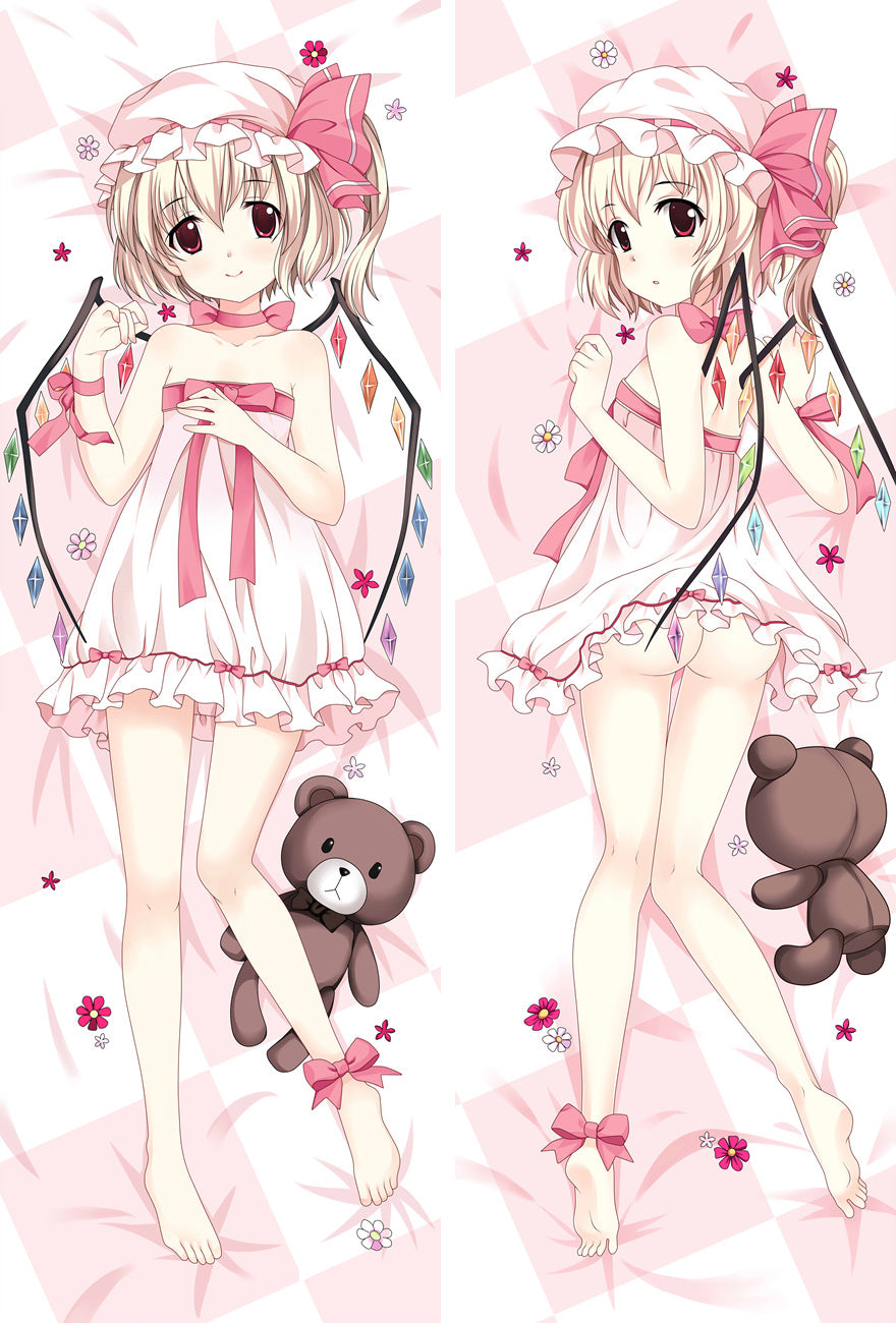 Touhou Project Flandre Scarlet Anime Dakimakura Pillow Case image 0