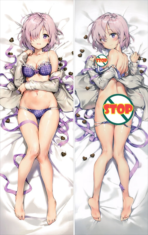 Fate Grand Order FateGO FGO Mash Killier Light Anime Dakimakura Pillow Cover image 0