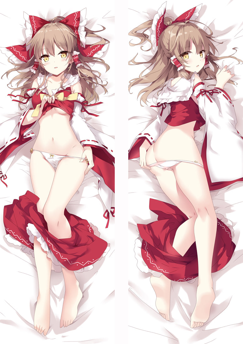 TouHou Project Hakurei Reimu Anime Dakimakura Pillow Cover image 0
