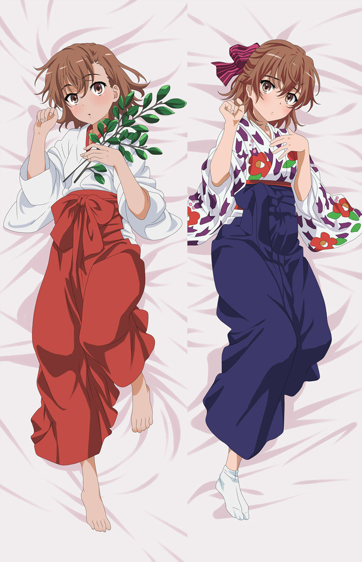 A Certain Scientific Railgun Mikoto Misaka Anime Dakimakura Pillow Cover image 0