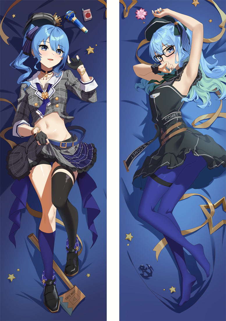 Virtual Youtuber Hosimati Suisei Anime Dakimakura Body Pillow Cover image 0