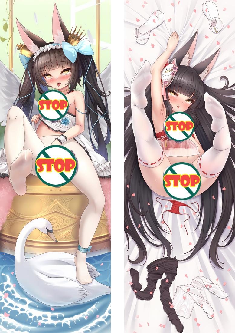 Azur Lane Nagato Anime Dakimakura Girl Body Pillow Cover image 0