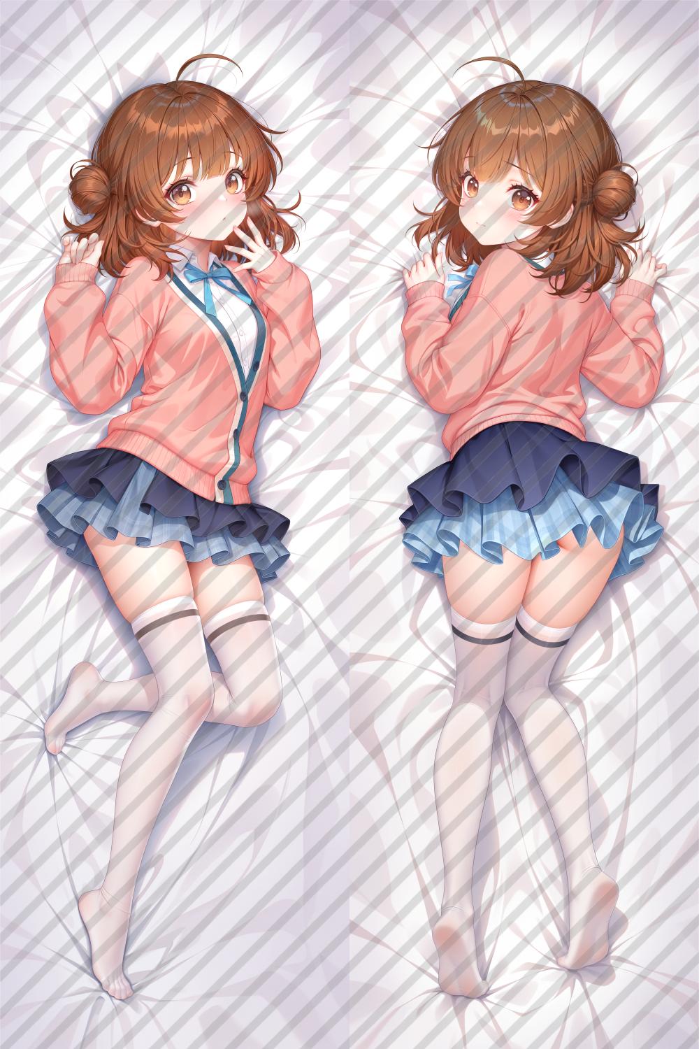 Gakuen Idolmaster Ume Hanami Anime Dakimakura Body Pillow Cover image 0