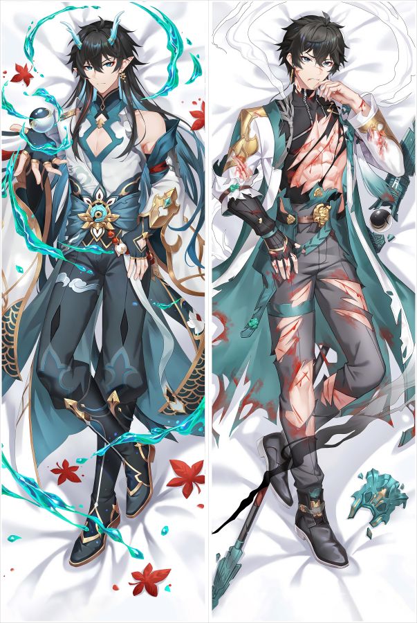 Honkai: Star Rail Dan Heng Anime Dakimakura Body Pillow Cover image 0