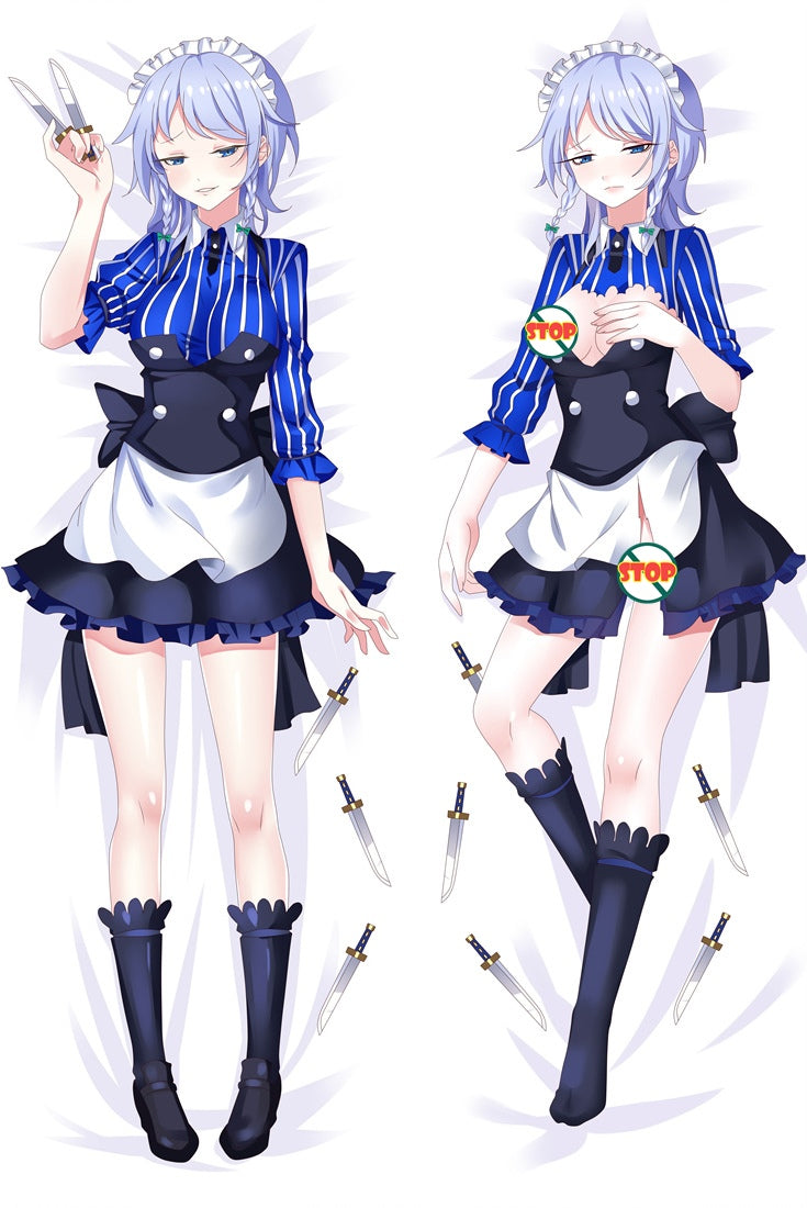 Touhou Project Sakuya Lzayoi Anime Dakimakura Pillow Cover image 0