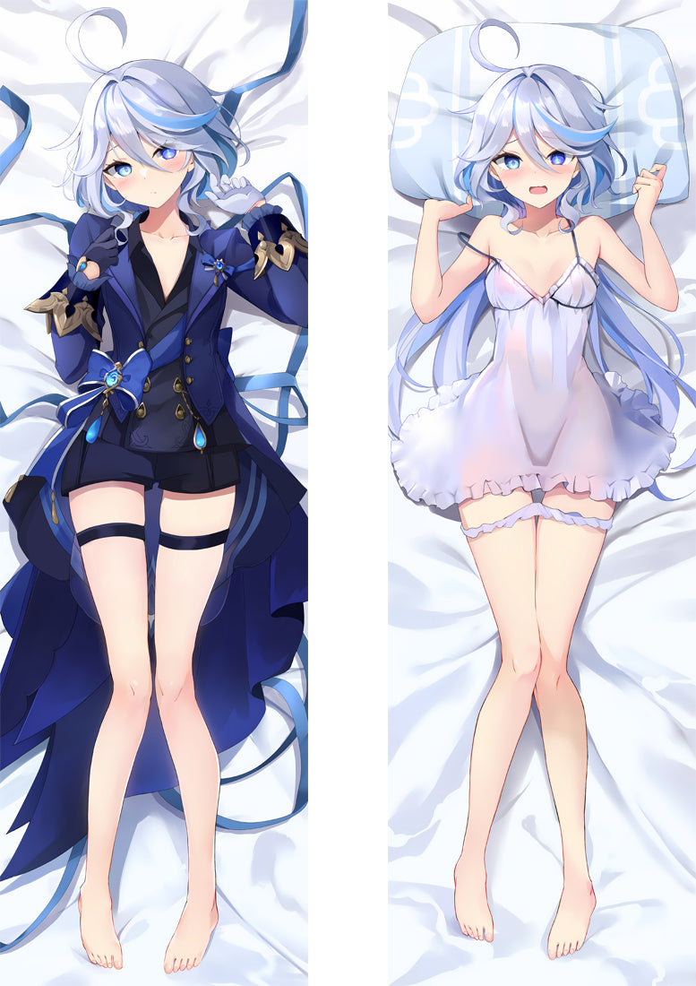 Genshin Impact Furina Anime Dakimakura Girl Pillow Cover image 0