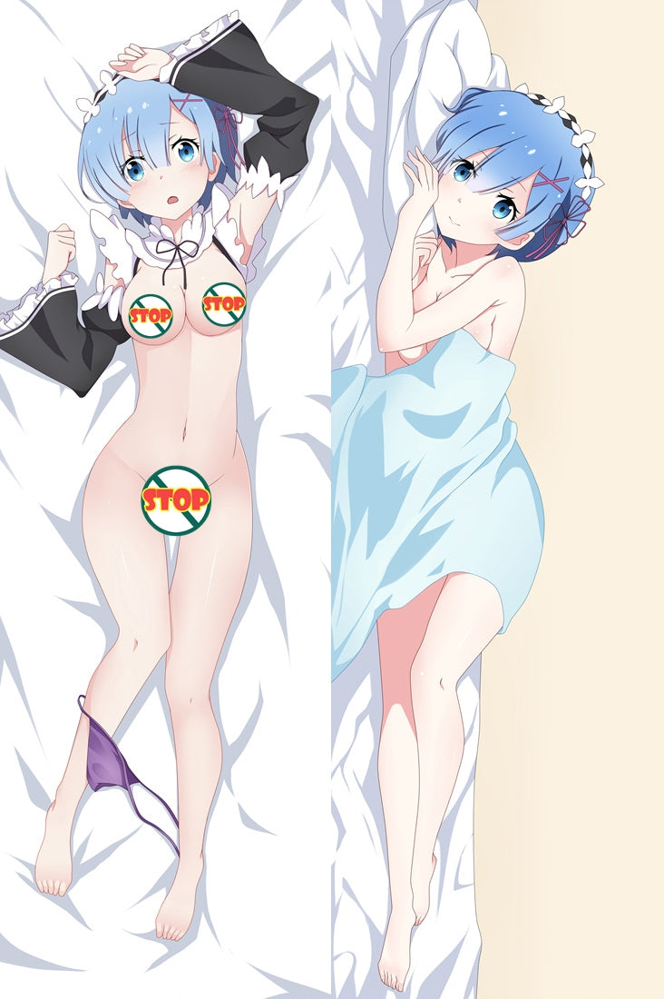 Re:Zero Rem Anime Dakimakura Japanese Pillow Cover67011 image 0