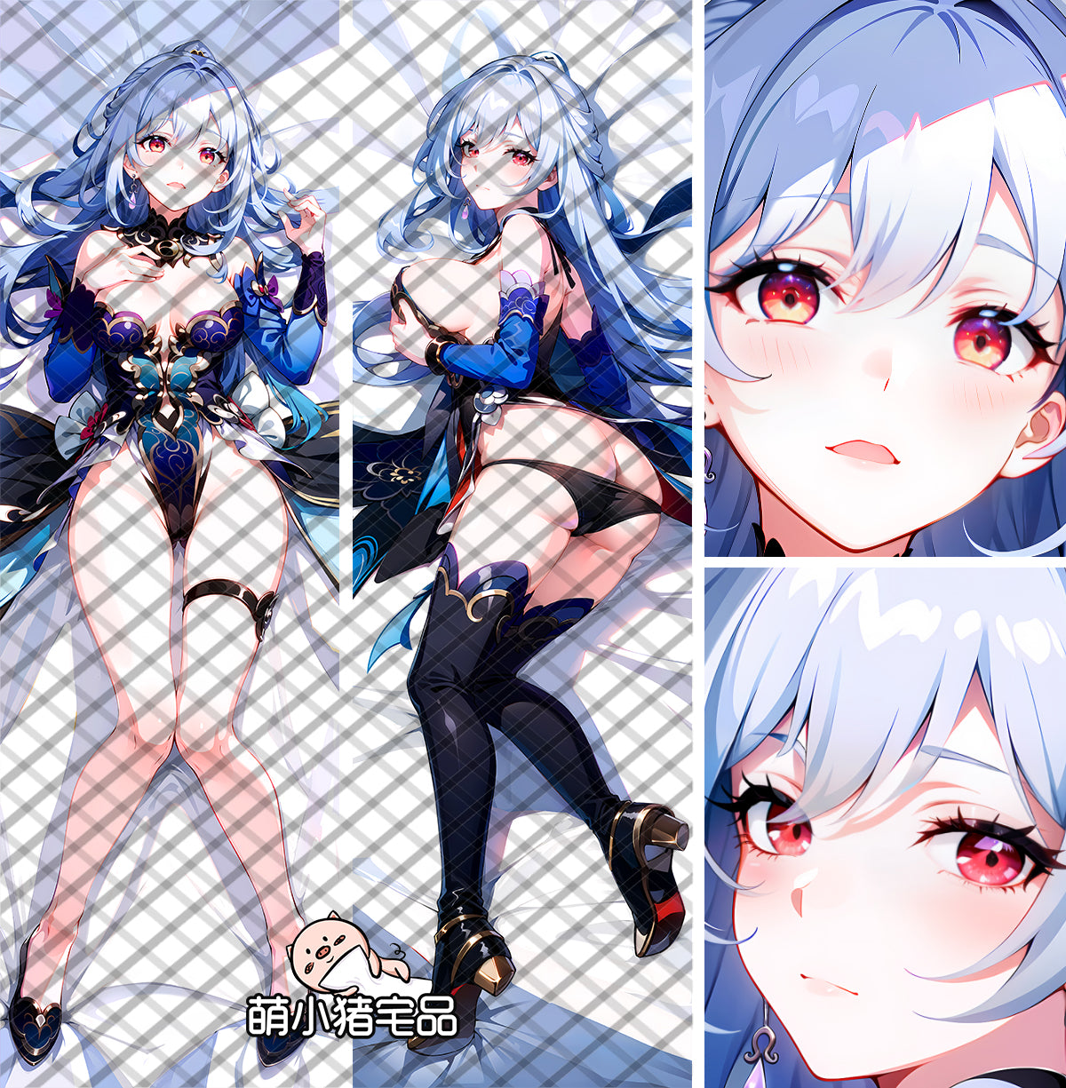 Honkai: Star Rail Jingliu Anime Dakimakura Sexy Pillow Cover image 0