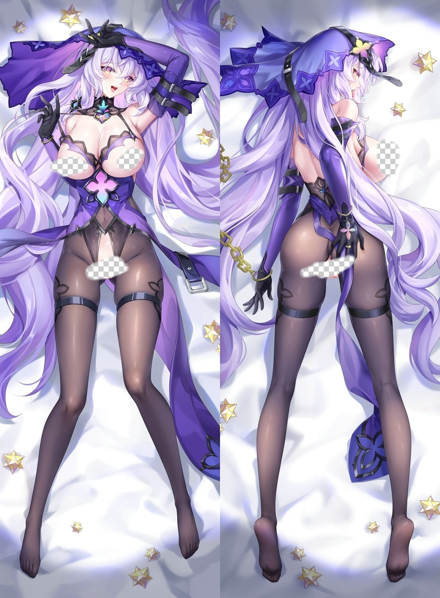 Honkai: Star Rail Black Swan with Double Sides Zipper to make love Anime Dakimakura Pillow Case image 0